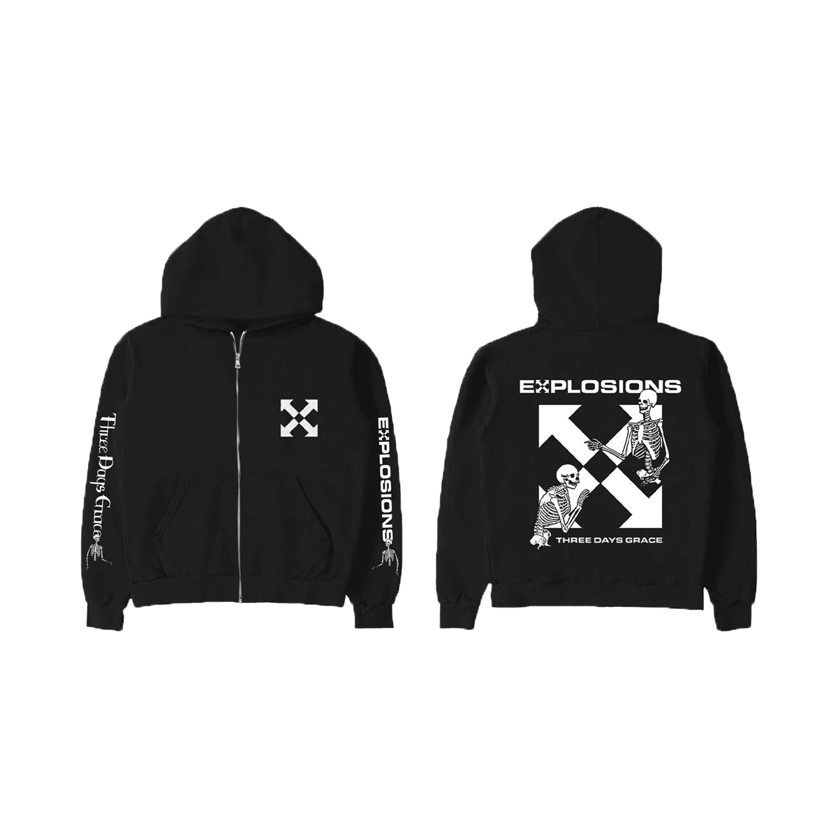 EXPLOSIONS Tour Zip Hoodie-Three Days Grace