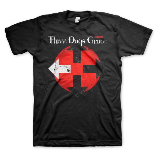 Eclipse Black T Shirt-Three Days Grace